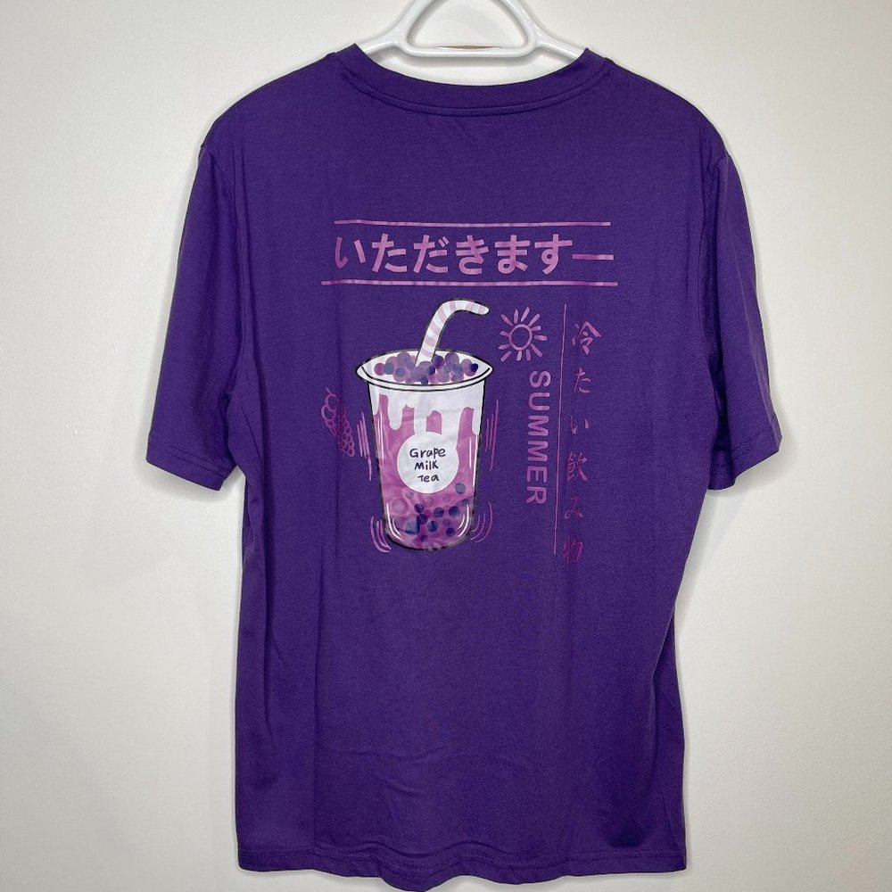 Men’s Shein T-shirt Purple Summer Tea Size L